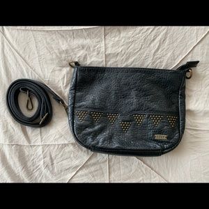 ROXY black studded crossbody